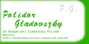 polidor gladovszky business card